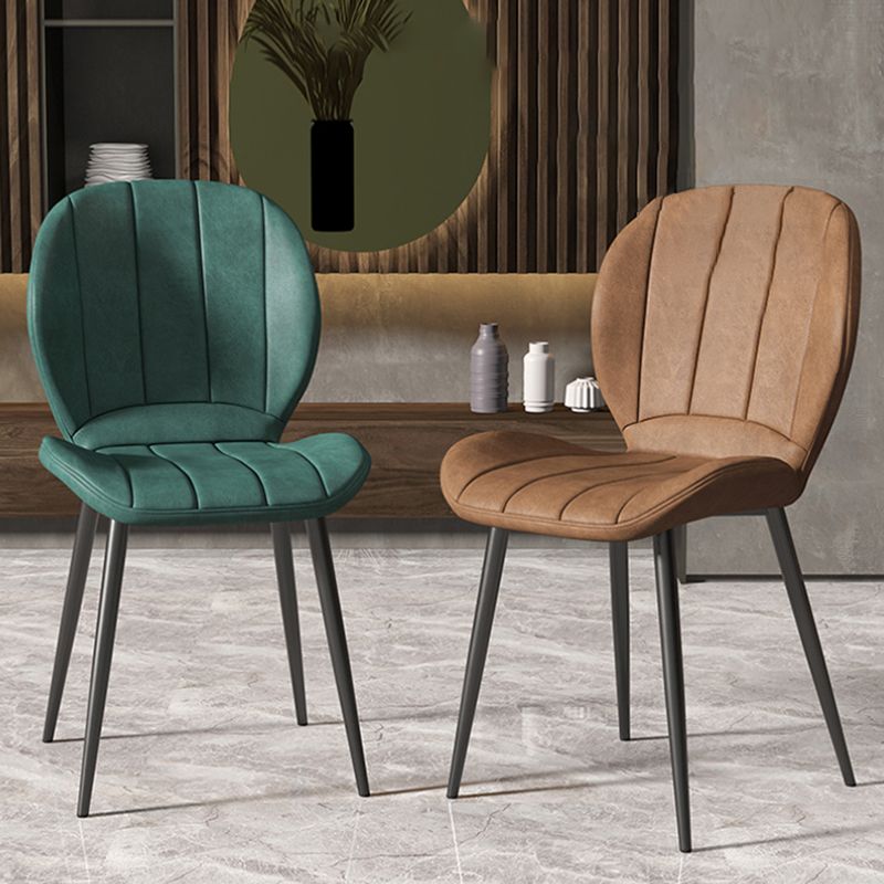 Nordic Style Kitchen Metal Dining Chair Wingback Dining Armless Side Chairs Clearhalo ' kitchen&dining_furn' 'Dining Chairs' 'Dining Tables & Seating' 'dining_chair' 'furn' 'furn_dining_chair' 'Furniture' 'furniture_dining_chair' 'Kitchen & Dining Furniture' 'kitchen' 1200x1200_1a2d93b7-beaf-47a9-97c7-9034475378ae