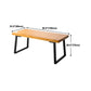 Solid Wood Rectangular Work Table Fixed Home Office Modern Writing Desk Clearhalo 'Furniture' 'furniture_office_desk' 'Office Desks' 'Office Furniture' 'office_desk' 1200x1200_1a2e6f6e-891f-4796-9cb6-dc37da9395f5