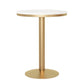 Metal Traditional Luxury Round Table White Stone Top Table with Pedestal Base Clearhalo 'Dining Tables & Seating' 'Dining Tables' 'dining_table' 'furn' 'furn_dining_table' 'Furniture' 'Kitchen & Dining Furniture' 1200x1200_1a2e9249-b9e3-4822-84e0-fa846205e936