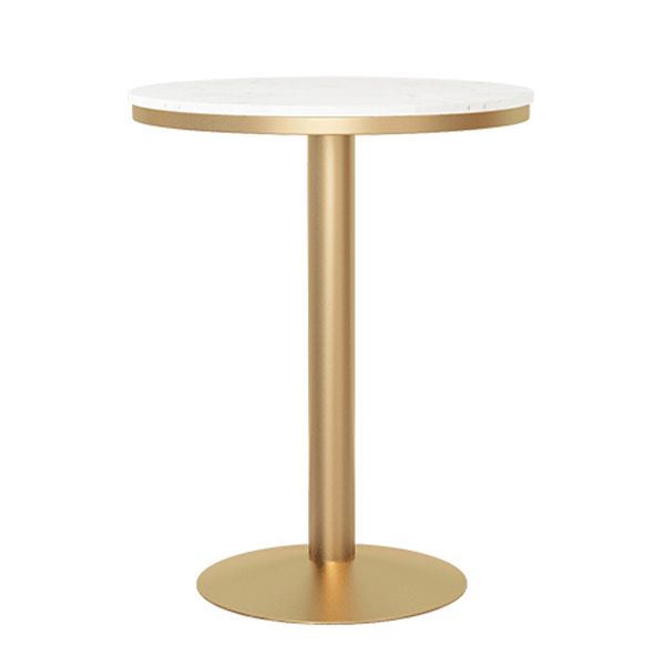 Metal Traditional Luxury Round Table White Stone Top Table with Pedestal Base Clearhalo 'Dining Tables & Seating' 'Dining Tables' 'dining_table' 'furn' 'furn_dining_table' 'Furniture' 'Kitchen & Dining Furniture' 1200x1200_1a2e9249-b9e3-4822-84e0-fa846205e936