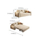 Contemporary Foldable Futon Sleeper White Futon and Mattress Clearhalo 'furn' 'furn_futons' 'Furniture' 'Futons & Daybeds' 'Futons' 'Living Room Furniture' 1200x1200_1a32403e-bd48-4b48-be0a-16f4f283337c