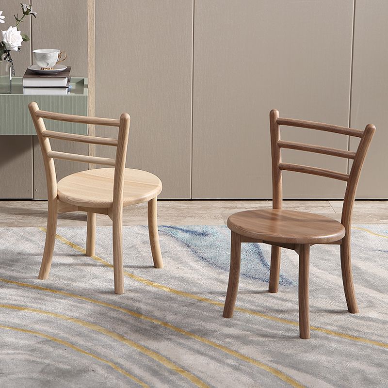 Contemporary Style Wooden Dining Chair Kitchen Dining Armless Side Chairs