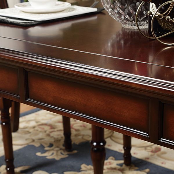 7 -teilige Esszimmerstuhl und Tisch Set Massivholz Esszimmer Set