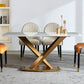 Glam Sintered Stone Top Standard Dining Table Rectangle Shape Dining Table for Kitchen Clearhalo ' dining_table' 'Dining Tables & Seating' 'Dining Tables' 'furn' 'furn_dining_table' 'Furniture' 'furniture_dining_table' 'Kitchen & Dining Furniture' 'kitchen&dining_furn' 'kitchen' 'kitchen_dining_table' 1200x1200_1a36658a-899b-4552-82fd-bc6d8051ea3d