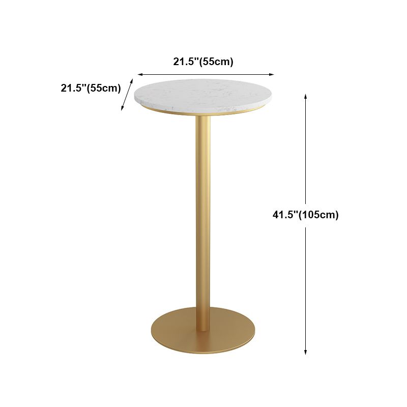 42-inch Height Cocktail Bar Table Glam Style Stone Top Bar Table for Living Room Clearhalo 'Bar Furniture' 'Bar Tables' 'bar_tables' 'furn' 'furn_bar_tables' 'Furniture' 'furniture_bar_tables' 'Kitchen & Dining Furniture' 'kitchen&dining_furn' 'kitchen' 1200x1200_1a3b9cfc-4128-4172-b932-7243ab944db3