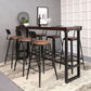Contemporary Bar Stools Armless Dining Stools with Black Metal Base Clearhalo 'Bar Furniture' 'Bar Stools' 'bar_stools' 'furn' 'furn_bar_stools' 'Furniture' 'Kitchen & Dining Furniture' 1200x1200_1a3c53d0-0566-4aef-a915-b9e67d9f61f5