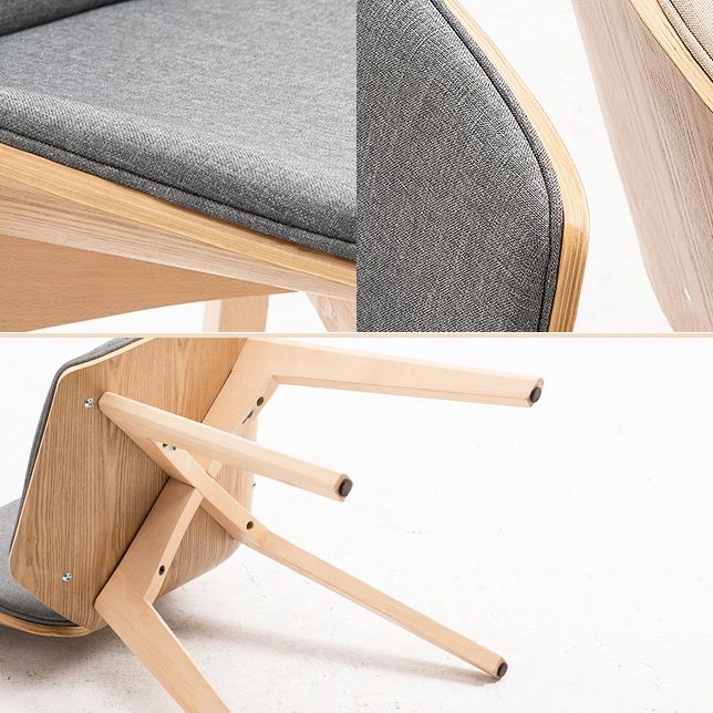 Wood Kitchen Dining Room Chair Contemporary Style Solid Back Side Chairs Clearhalo ' kitchen&dining_furn' 'Dining Chairs' 'Dining Tables & Seating' 'dining_chair' 'Furniture' 'furniture_dining_chair' 'Kitchen & Dining Furniture' 'kitchen' 1200x1200_1a3dbba7-656b-4d07-a030-7c3292794ca9