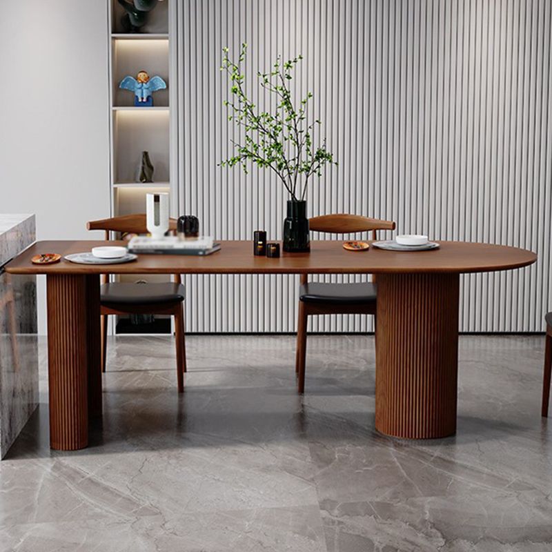 Contemporary Solid Wood Free Form Dining Table Pine Wood Top Dining Table with 3 Legs Clearhalo ' dining_table' 'Dining Tables & Seating' 'Dining Tables' 'furn' 'furn_dining_table' 'Furniture' 'furniture_dining_table' 'Kitchen & Dining Furniture' 'kitchen&dining_furn' 'kitchen' 'kitchen_dining_table' 1200x1200_1a3eb8ab-c3a2-4b20-90e6-6b5a882cbeff