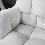 Armless Office Chair Distressing Ergonomic Desk Chair with Wheels for Room