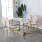 Glam 1/2/5 Pieces Dining Table and Chairs Rectangle Dining Table Set Clearhalo 'Dining Room Sets' 'Dining Tables & Seating' 'dining_room_set' 'furn' 'furn_dining_room_set' 'Furniture' 'furniture_dining_room_set' 'Kitchen & Dining Furniture' 'kitchen&dining_furn' 'kitchen' 1200x1200_1a416787-e2ae-4a2c-b626-6e095cc0e46d
