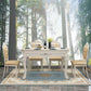 Faux Marble Dining Table Round 4 Legs Dining Site Table with Drop-Leaf Clearhalo 'Dining Tables & Seating' 'Dining Tables' 'dining_table' 'furn' 'furn_dining_table' 'Furniture' 'Kitchen & Dining Furniture' 1200x1200_1a42dc35-88f9-44f5-a20f-47110a71a0c4