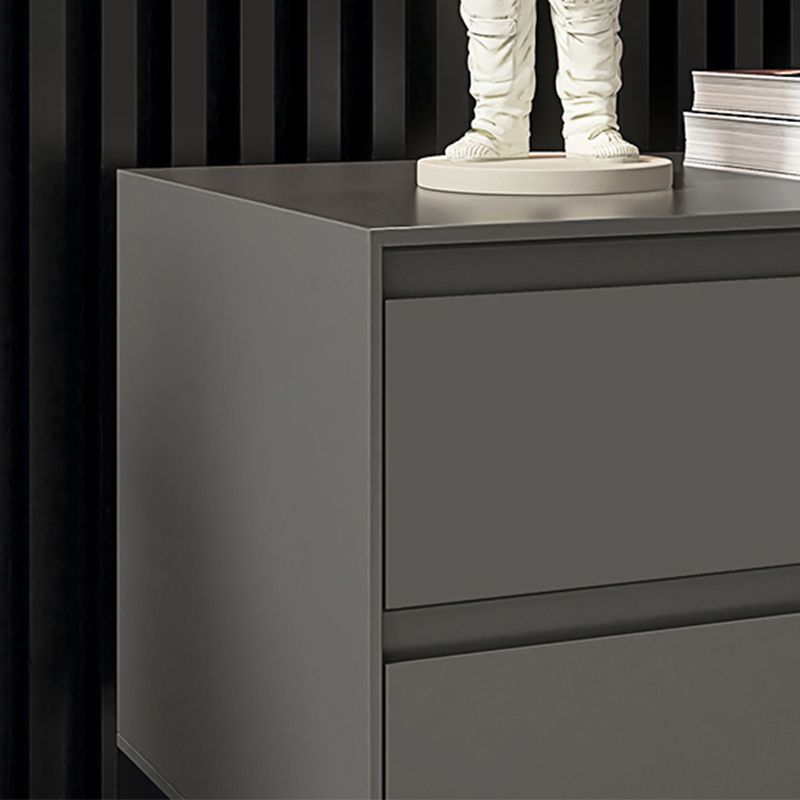 Houten nachtkastje 20 "hoog bedkast met laden en benen