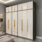 Contemporary Wardrobe Closet with Shelves Engineered Wood Wardrobe Armoire