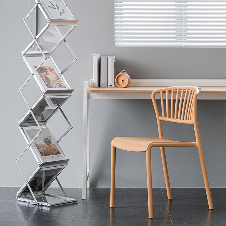 Nordic Style Plastic Dining Room Chair Slat Back Dining Side Chair for Home Use Clearhalo ' kitchen&dining_furn' 'Dining Chairs' 'Dining Tables & Seating' 'dining_chair' 'furn' 'furn_dining_chair' 'Furniture' 'furniture_dining_chair' 'Kitchen & Dining Furniture' 'kitchen' 1200x1200_1a480bf6-7eac-43a7-ab13-ac909b56ab5f