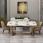 Sintered Stone Table for Restaurant Luxury Dining Table with Trestle Base Clearhalo 'Dining Tables & Seating' 'Dining Tables' 'dining_table' 'furn' 'furn_dining_table' 'Furniture' 'furniture_dining_table' 'Kitchen & Dining Furniture' 'kitchen' 'kitchen_dining_table' 1200x1200_1a49b66e-fe85-4013-b3bf-72e867dc5cf2