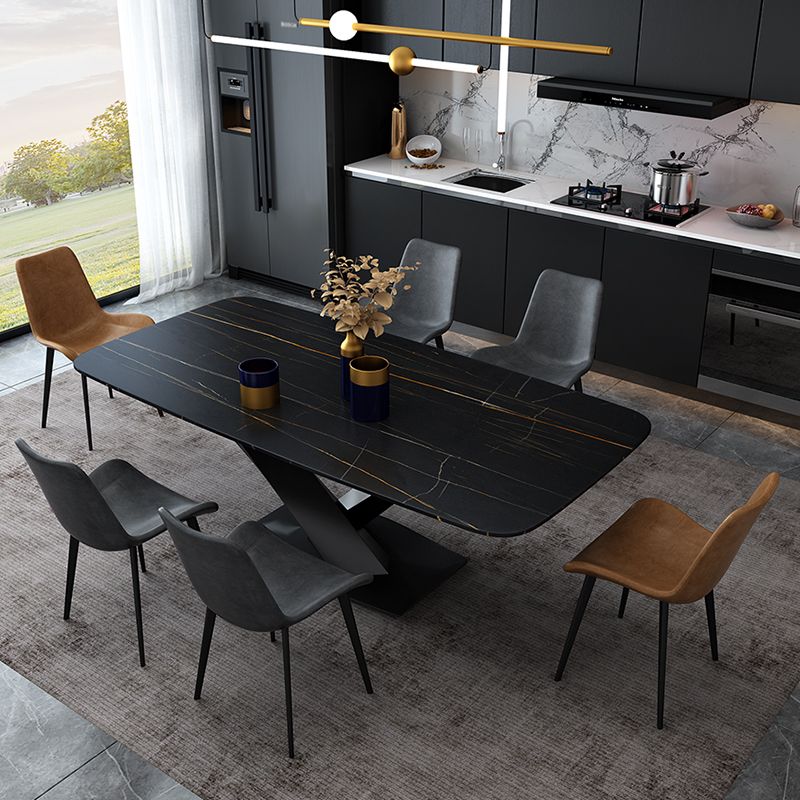 Rectangle Sintered Stone Top Dining Table Luxury Table with Pedestal Base Clearhalo ' dining_table' 'Dining Tables & Seating' 'Dining Tables' 'furn' 'furn_dining_table' 'Furniture' 'furniture_dining_table' 'Kitchen & Dining Furniture' 'kitchen&dining_furn' 'kitchen' 'kitchen_dining_table' 1200x1200_1a4a769f-ac5d-43fd-8f24-235dbddd9aa4
