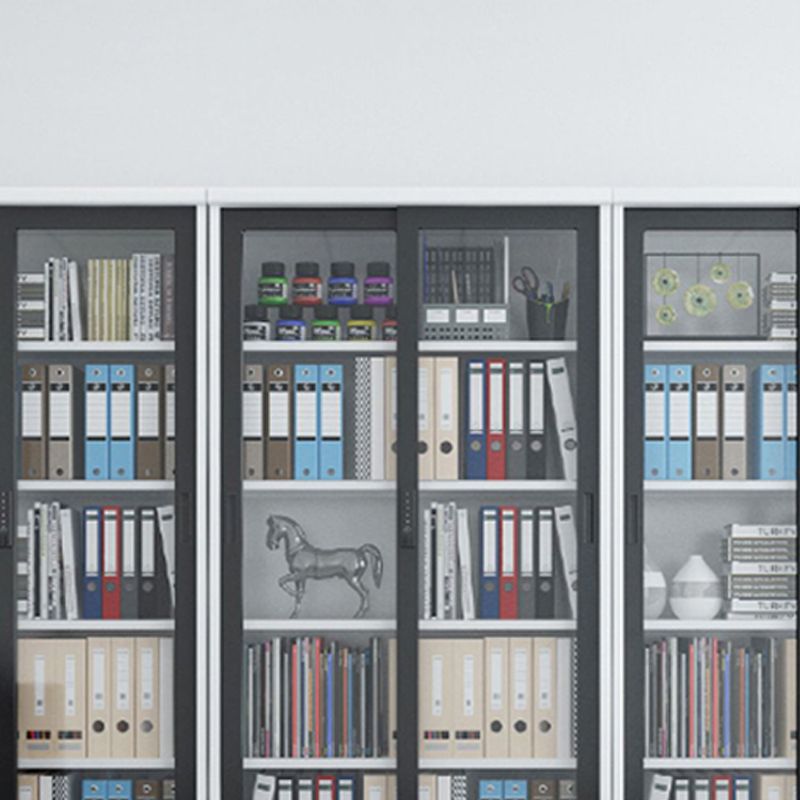 Classeur contemporain Bloc de couleur Blocage en métal avec étagères de rangement