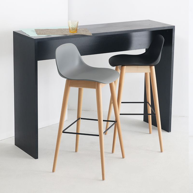 Scandinavian Style Bar-stool with Bucket Seat Counter Stool for Restaurant Bar Clearhalo 'Bar Furniture' 'Bar Stools' 'bar_stools' 'furn' 'furn_bar_stools' 'Furniture' 'furniture_bar_stools' 'Kitchen & Dining Furniture' 1200x1200_1a4f38d5-f565-4c3e-9169-f97d653405a6