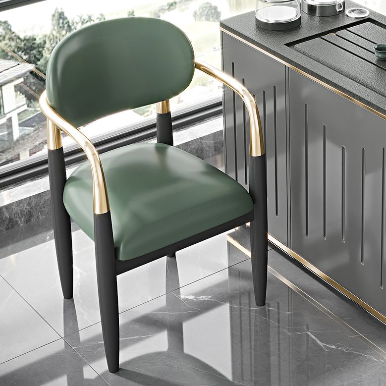 Eigentijdse stijl armstoel metalen eetkamerstoel voor thuis