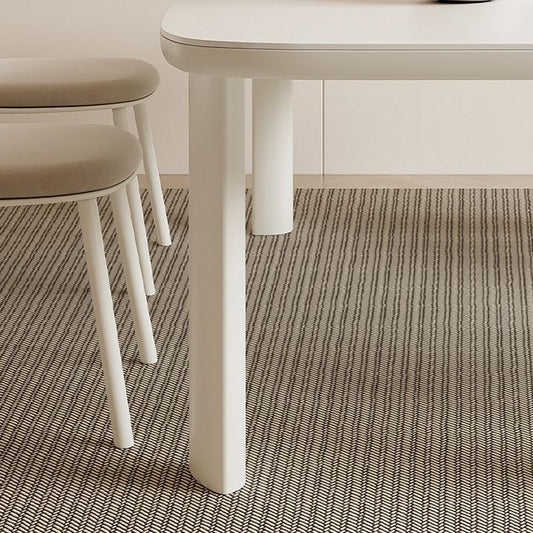 Juego de comedor moderno 1/3/5 PCS Mesa de comedor de piedra sinterizada con sillas tapizadas