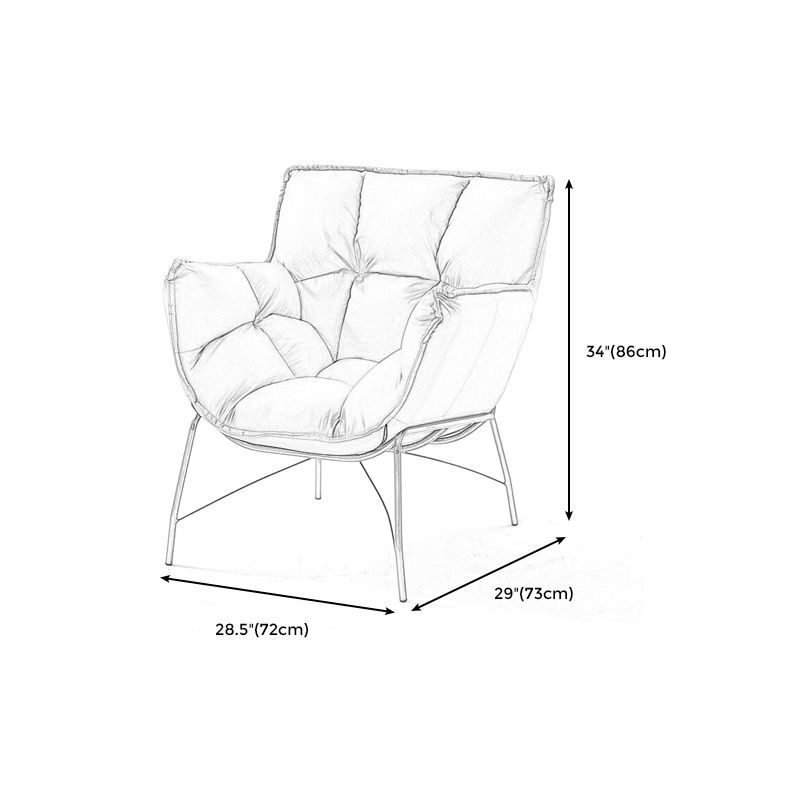 Faux Leather Arm Chair 28.3"L x 28.3"W x 33.8"H Arms Included Chair for Bedroom Clearhalo 'Accent Chairs' 'accent_chairs' 'Chairs & Seating' 'furn' 'furn_accent_chairs' 'Furniture' 'Living Room Furniture' 1200x1200_1a5834b9-6076-4453-8394-f5a6fc18a1b6