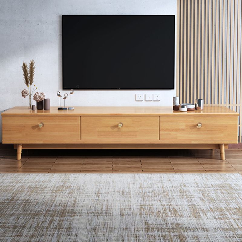 Modern TV Media Stand Wood TV Stand Console with Splayed Wooden Legs Clearhalo 'furn' 'furn_tv_stands_entertainment_centers' 'Furniture' 'Living Room Furniture' 'TV Stands & Entertainment Centers' 'TV Stands & Media Storage Furniture' 'tv_stands_entertainment_centers' 1200x1200_1a5adb71-fb6a-43dc-bbb5-899941f58a6b