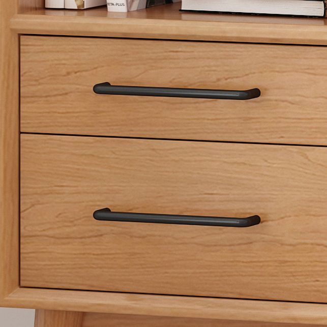 Server da pranzo in legno massiccio con porte di vetro moderno server buffet