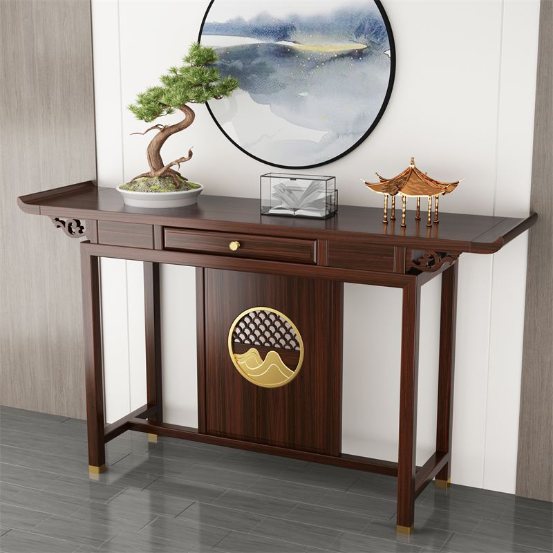 Tavolo console contemporanea a forma di rettangolo tavolo di divano console in legno per hall