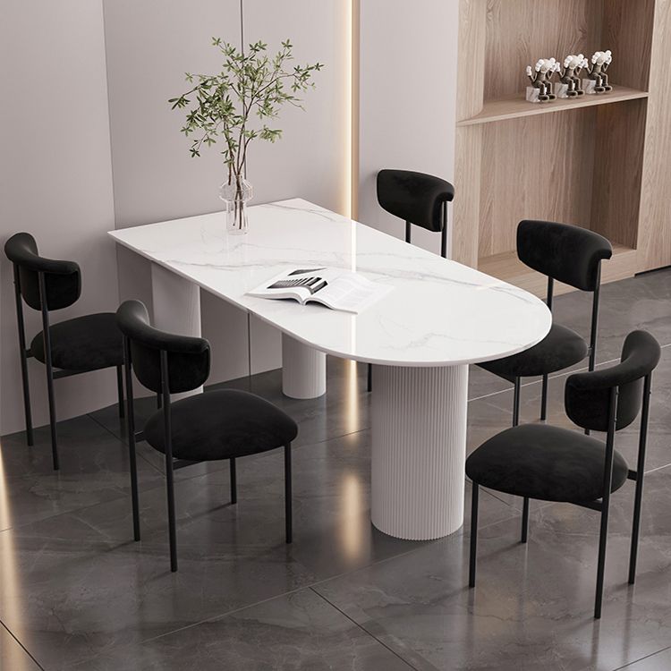 Modern Home Velvet Side Chair Matte Finish Open Back Dining Chair Clearhalo ' kitchen&dining_furn' 'Dining Chairs' 'Dining Tables & Seating' 'dining_chair' 'furn' 'furn_dining_chair' 'Furniture' 'furniture_dining_chair' 'Kitchen & Dining Furniture' 'kitchen' 1200x1200_1a61ef94-6d0f-4546-8b1f-5652377ab523