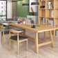 Contemporary Natural Wood Table Pine Rectangle Dining Table with Trestle Clearhalo 'Dining Tables & Seating' 'Dining Tables' 'dining_table' 'furn' 'furn_dining_table' 'Furniture' 'furniture_dining_table' 'Kitchen & Dining Furniture' 'kitchen' 'kitchen_dining_table' 1200x1200_1a620f5e-84ec-467e-aefe-68b49843516c