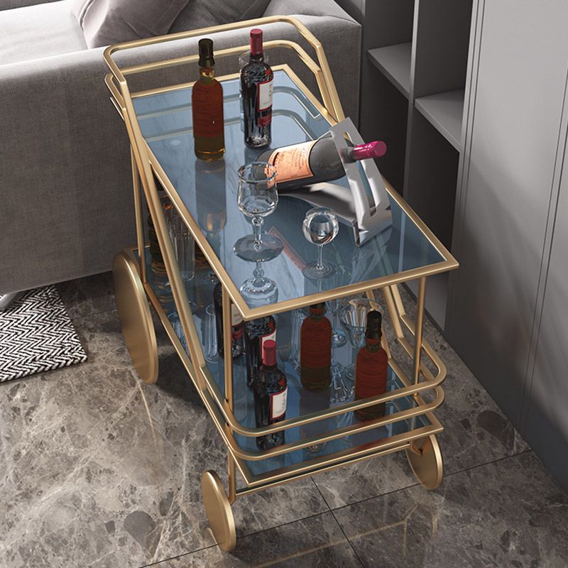 Moderno tavolo da pranzo rettangolare del carrello da cucina a magazzino