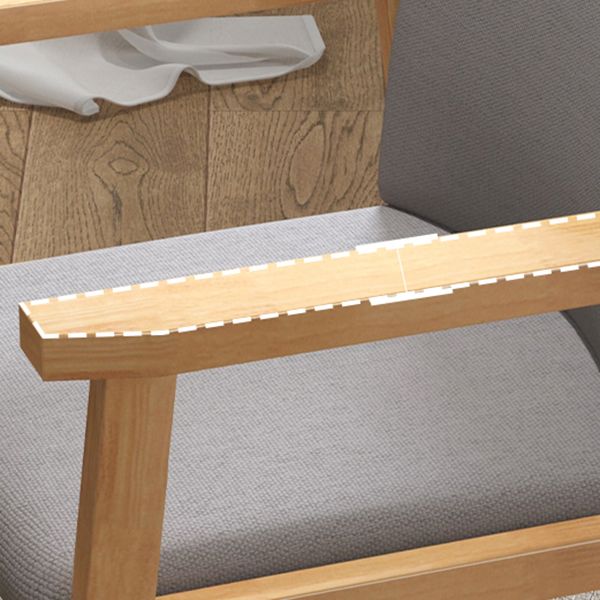 Modern Style Wooden Dining Chair Solid Back Dining Arm Single Chair for Kitchen Clearhalo ' kitchen&dining_furn' 'Dining Chairs' 'Dining Tables & Seating' 'dining_chair' 'furn' 'furn_dining_chair' 'Furniture' 'furniture_dining_chair' 'Kitchen & Dining Furniture' 'kitchen' 1200x1200_1a68bc8e-04cd-42d6-a056-46f23d9474f4