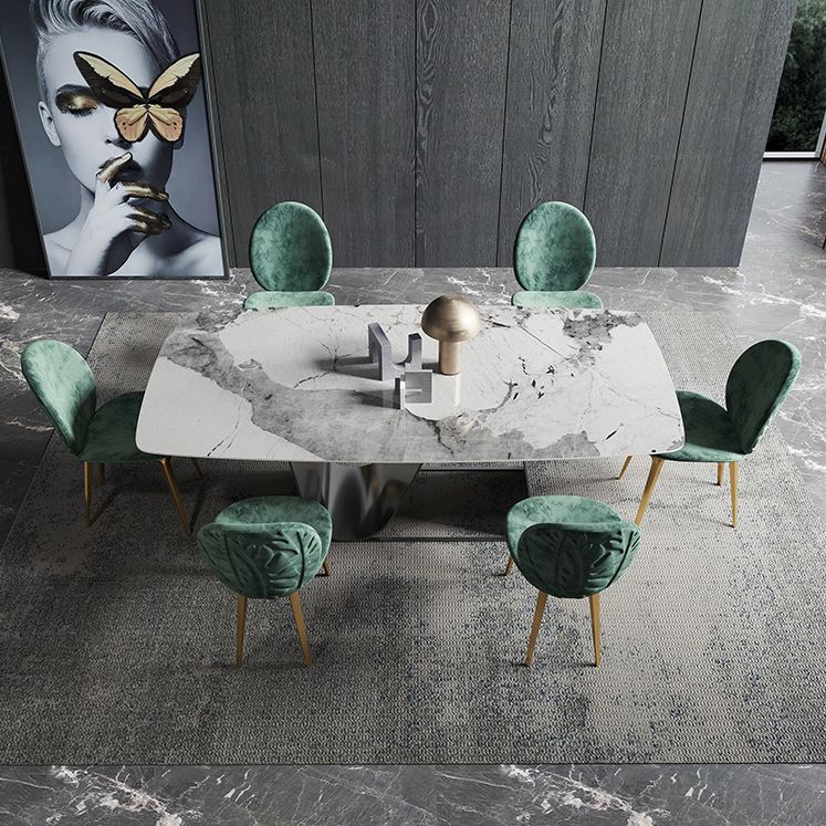 1/4/5/7 Pieces Dining Set Rectangle White Dining Table Set for Home Use Clearhalo 'Dining Room Sets' 'Dining Tables & Seating' 'dining_room_set' 'furn' 'furn_dining_room_set' 'Furniture' 'furniture_dining_room_set' 'Kitchen & Dining Furniture' 1200x1200_1a6ccba2-39fa-4ef0-8595-553b9c279cd3