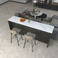 Industrial Style Bar Table Rectangle Stone Fixed Bistro Bar Desk for Indoor Clearhalo 'Bar Furniture' 'Bar Tables' 'bar_tables' 'furn' 'furn_bar_tables' 'Furniture' 'Kitchen & Dining Furniture' 1200x1200_1a6db7d0-9476-4a3f-a38b-13299bb1298a