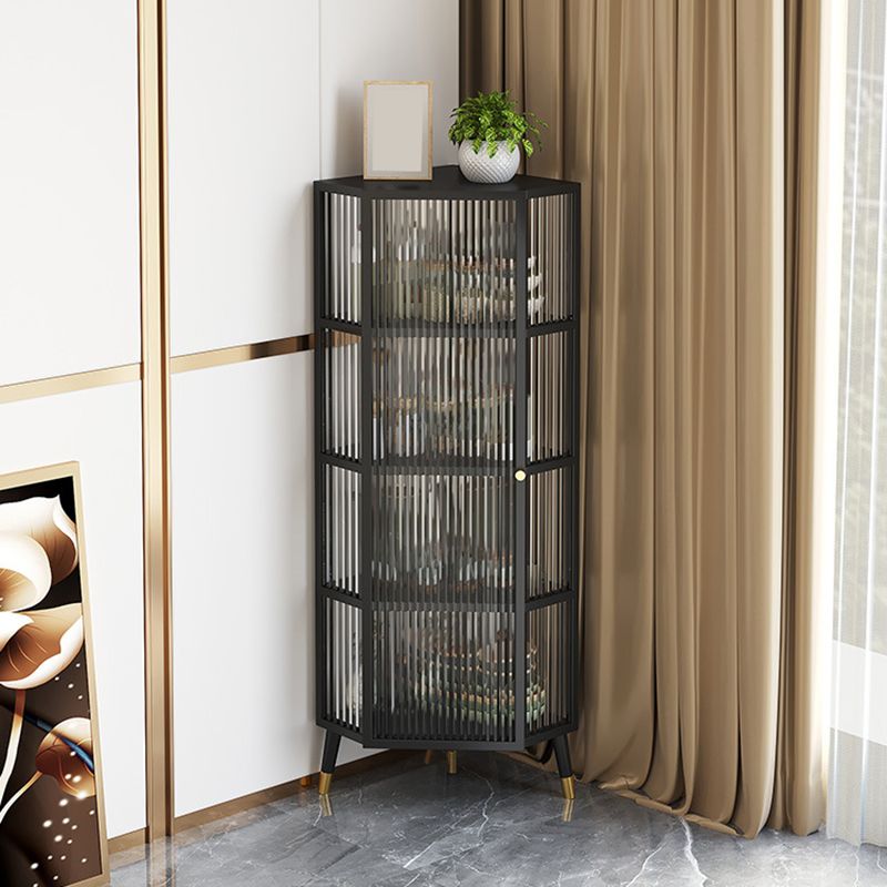 モダンな収納キャビネットガラスドアビュッフェキャビネットダイニングルーム用