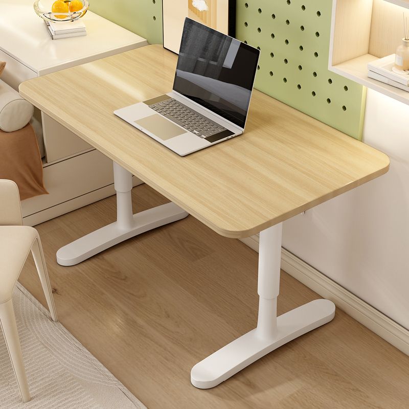 Modern Adjustable Computer Desk Dormitory T-Shape Base Writing Desk
