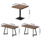 Industrial Dining Table Pine Solid Wood Table with Black Base for Home Kitchen Dinner Clearhalo ' dining_table' 'Dining Tables & Seating' 'Dining Tables' 'furn' 'furn_dining_table' 'Furniture' 'furniture_dining_table' 'Kitchen & Dining Furniture' 'kitchen&dining_furn' 'kitchen' 'kitchen_dining_table' 1200x1200_1a717800-2bf7-4aa1-9860-0dbb4264c93e