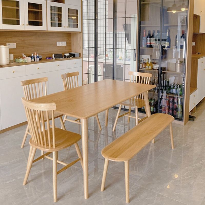 4-foot Solid Wood Furniture Modern Style Rectangle Dining Table for Home Clearhalo ' dining_table' 'Dining Tables & Seating' 'Dining Tables' 'furn' 'furn_dining_table' 'Furniture' 'furniture_dining_table' 'Kitchen & Dining Furniture' 'kitchen&dining_furn' 'kitchen' 'kitchen_dining_table' 1200x1200_1a7184bd-98c0-4332-8984-37cb6d269541