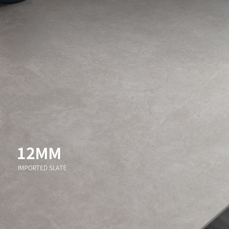 Industrial Style Sintered Stone Dining Table Metallic Base Rectangle Table for Home Clearhalo ' dining_table' 'Dining Tables & Seating' 'Dining Tables' 'Furniture' 'furniture_dining_table' 'Kitchen & Dining Furniture' 'kitchen&dining_furn' 'kitchen' 'kitchen_dining_table' 1200x1200_1a725a61-29c1-4e83-9586-3db9b236571b
