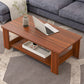 Modern Style Rectangular Artificial Material 4 Legs Base Design Coffee Table