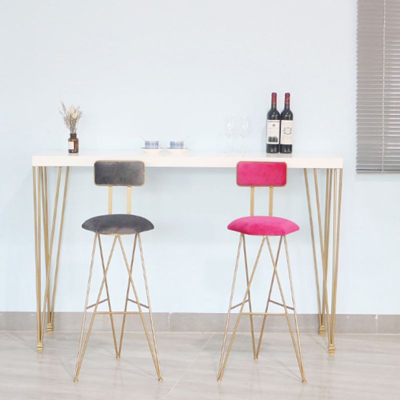 Table de pub rectangulaire moderne en bois massif, hauteur de bar, pour salon