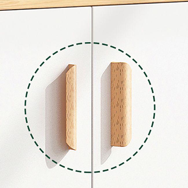 Holzseitenbrett moderner Sideboard mit Schränken und Schubladen