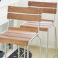 Modern Armless Backrest Counter Stool Iron Bar Stool with Wooden Seat and Pedal for Cafe