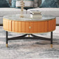 Stone Top Coffee Table Draw included Metal Legs Single Cocktail Table Clearhalo 'Coffee & Accent Tables' 'Coffee Tables' 'coffee_tables' 'furn' 'furn_coffee_tables' 'Furniture' 'Living Room Furniture' 1200x1200_1a79e3f5-1e66-4941-afba-058958e49e53