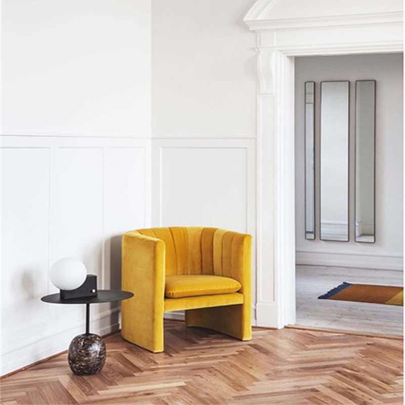 Tavolino moderno in metallo nero/nero tavolino marmo laterale