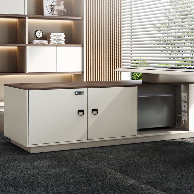 Piédestal Espresso Bureau exécutif artificiel Bureau de bureau moderne pour le bureau