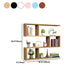 Modern Artificial Wood Bookcase, Geometric Bookshelf for Any Room