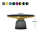 Glass Top End Table Modern Pedestal Sofa Side Table for Living Room
