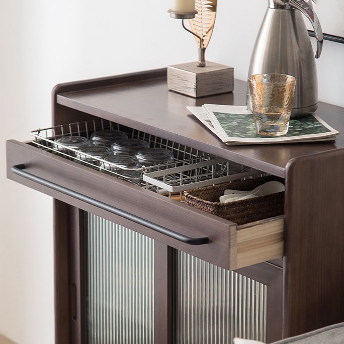 Modern Wood 36"H Sideboard Buffet Door Dining Room Buffet Server with Sliding Doors Clearhalo 'buffet_sideboard' 'Buffets & Sideboards' 'furn' 'furn_buffet_sideboard' 'Furniture' 'Kitchen & Dining Furniture' 1200x1200_1a7fca79-7aaa-4c88-a50a-6ed9814a813b