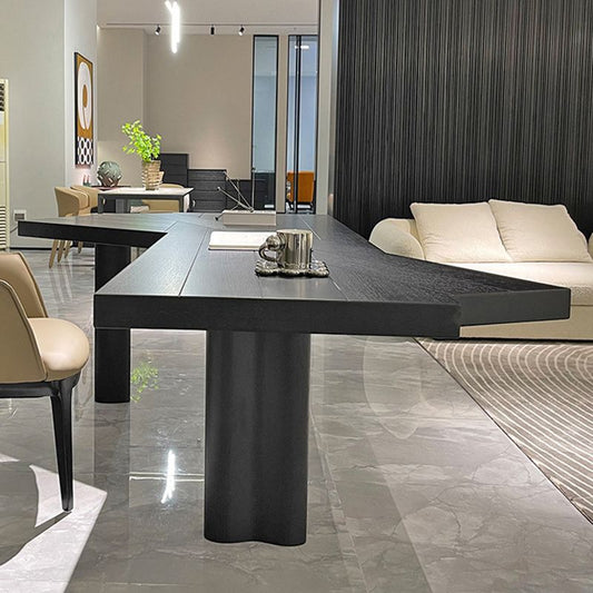 Eigentijdse schrijfbureau massief hout 29.5 "Hoogte kantoor bureau met benen